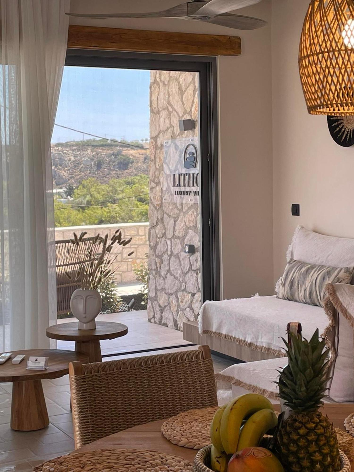 Lithos Luxury Villa Арханґелос Екстер'єр фото
