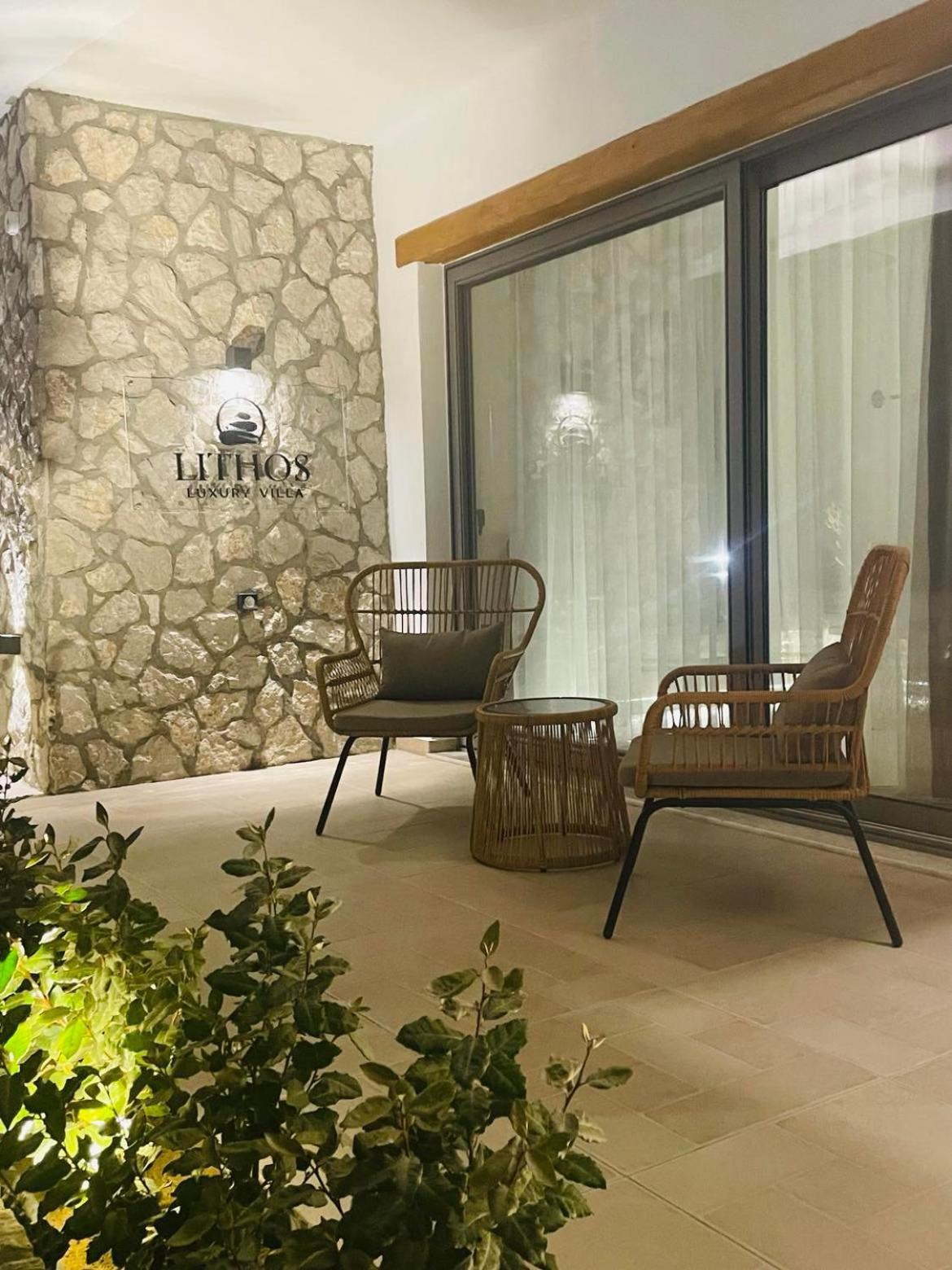 Lithos Luxury Villa Арханґелос Екстер'єр фото