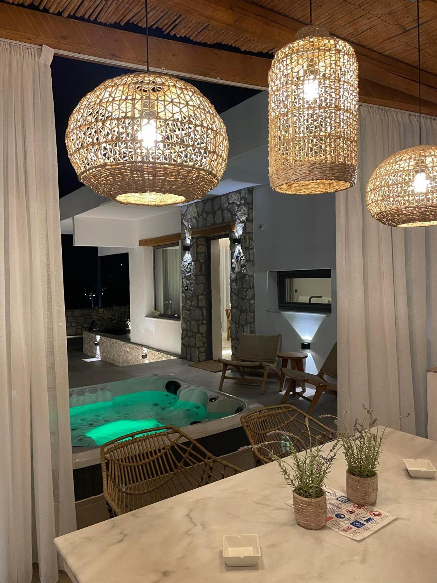 Lithos Luxury Villa Арханґелос Екстер'єр фото